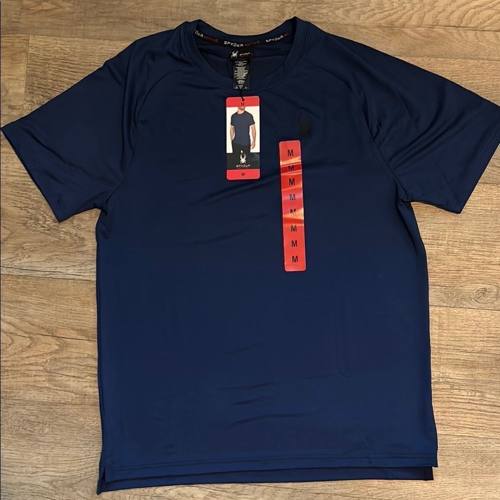 Navy Blue Athletic T-Shirt Spyder